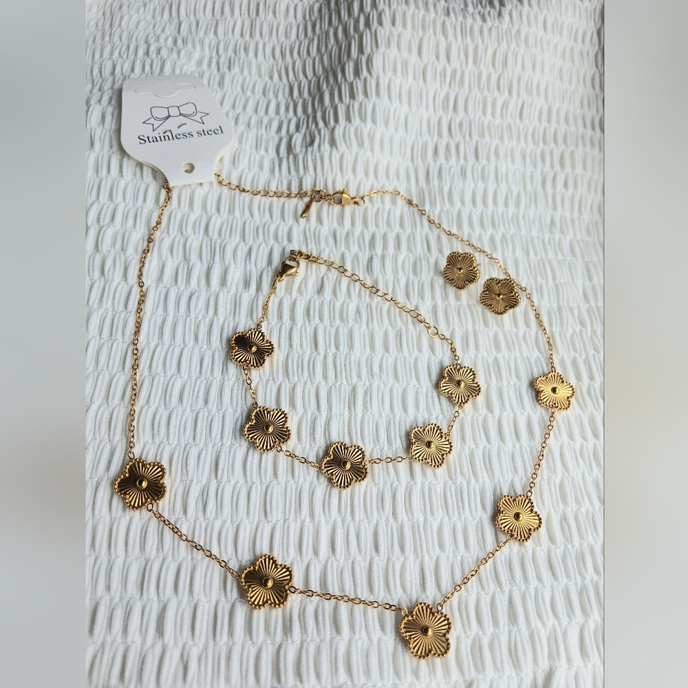 Flower set jewelry